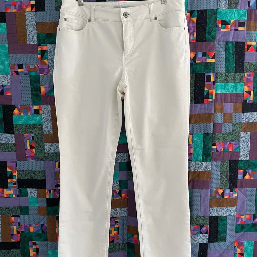 Chico's Platinum Denim Jeans - Picture 3 of 5
